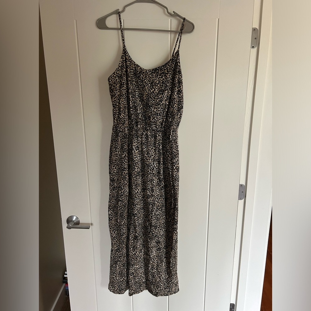Old Navy Animal Print Maxi Dress Size M Tall